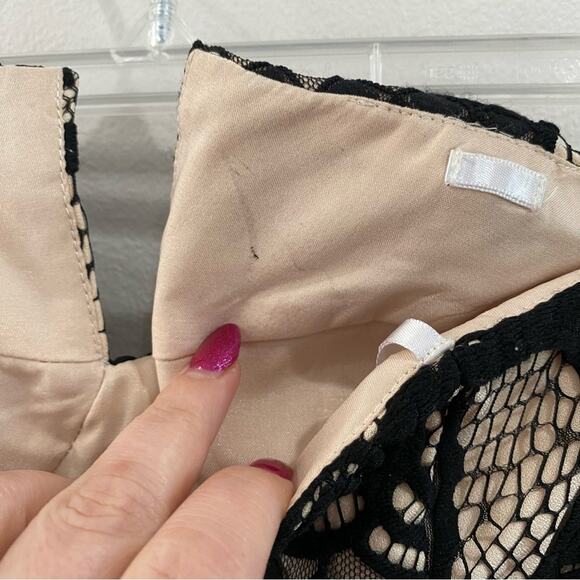 Jarlo Elsa Bandeau Lace Maxi Dress with Mesh Fishtail - Picture 9 of 11